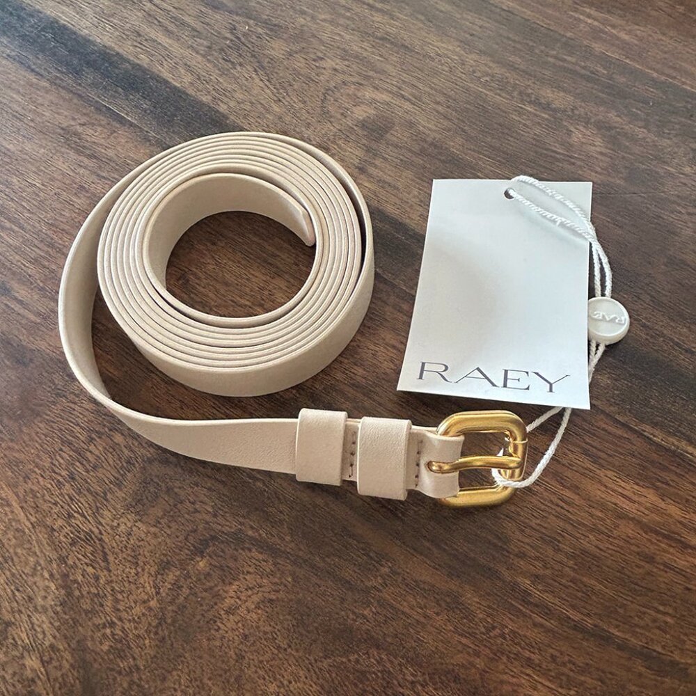 NWT Raey thin wrap nappa leather belt